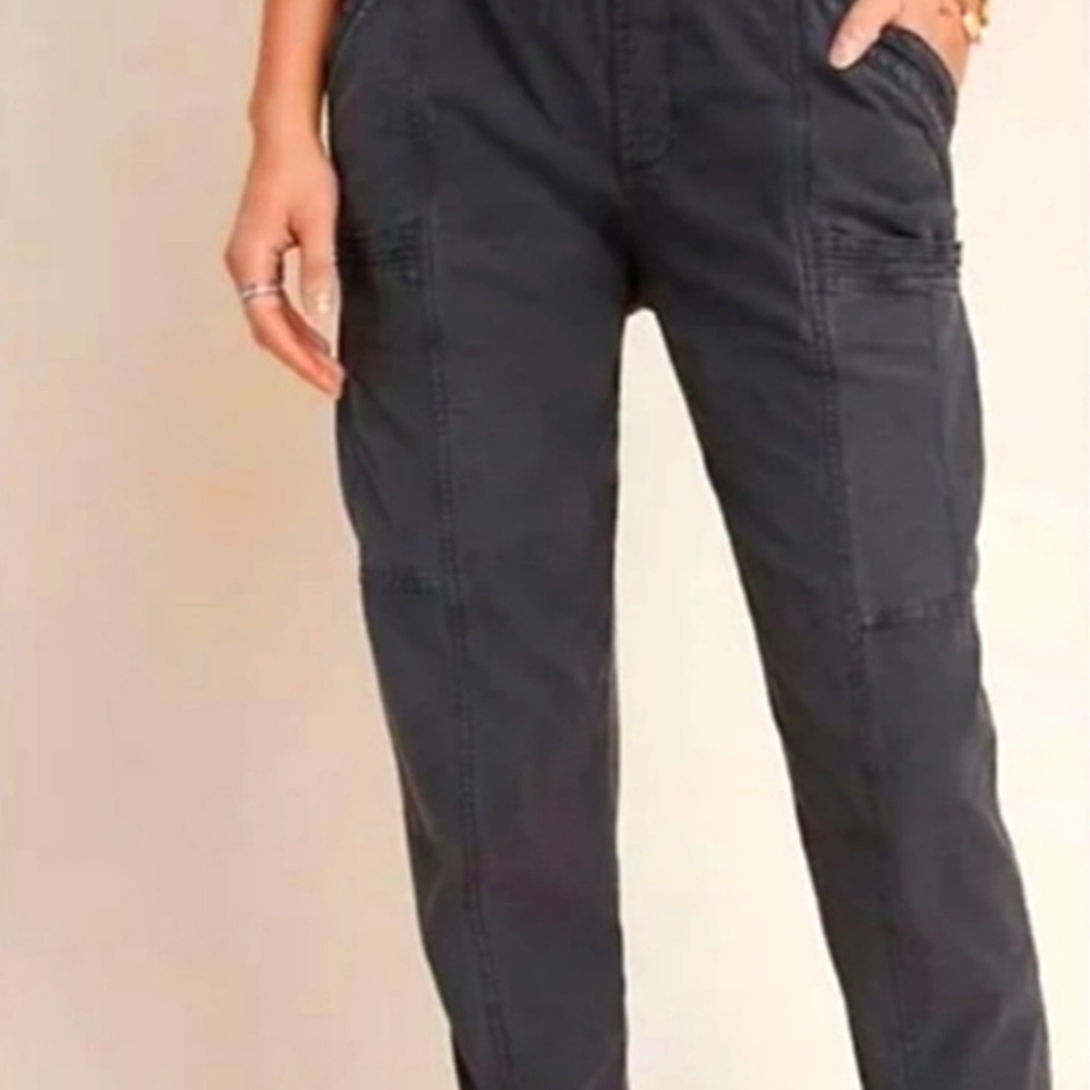 Anthropologie grey cargo pants